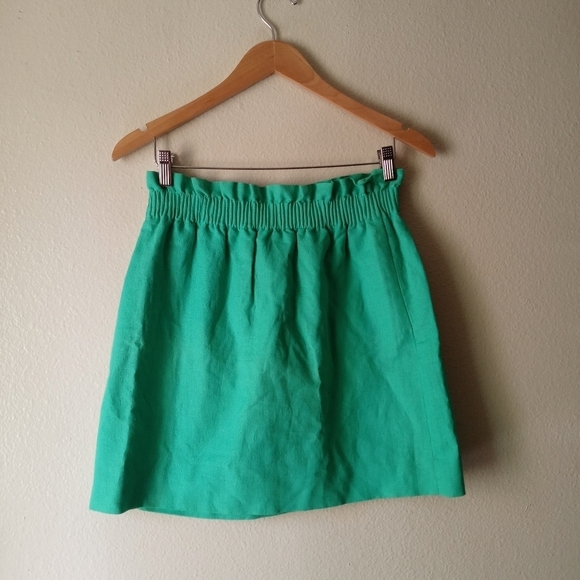 J. Crew Linen-cotton city skirt Size 4 - Picture 5 of 13